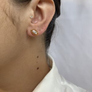 Brinco Olho Grego Cristal