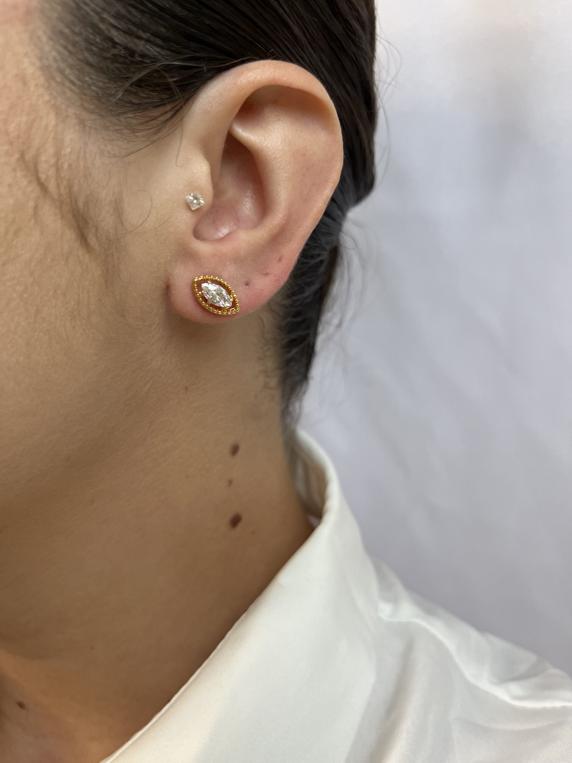 Brinco Olho Grego Cristal